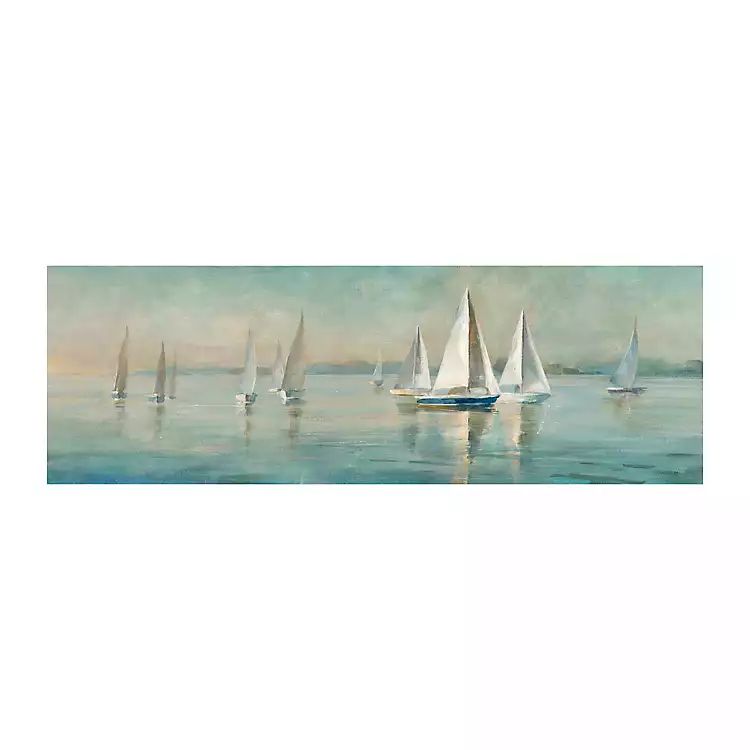 Sailboats at Sunrise Canvas Art Print | Kirkland's Home