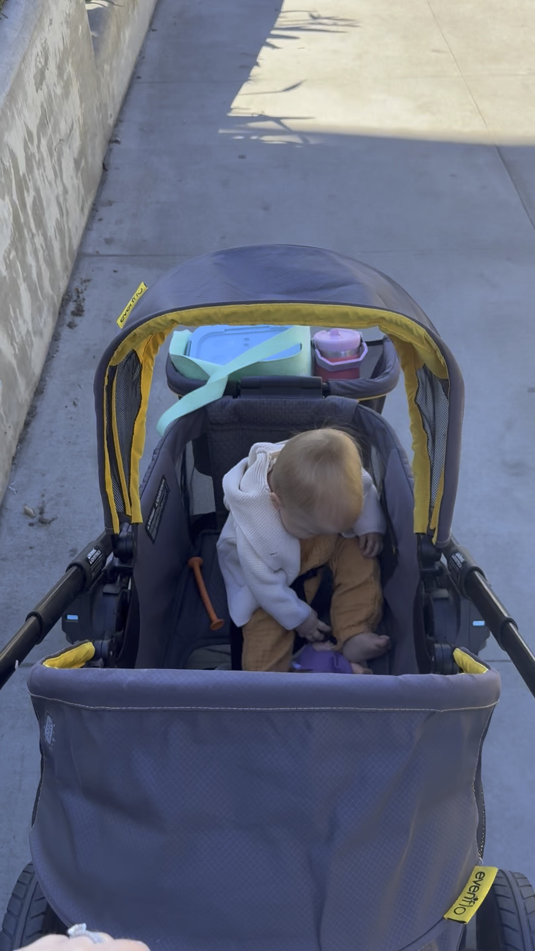 Our favorite wagon for the kids! This seats two, it has seatbelts, tons of little pockets to store your cups and snacks. You can push it or pull it. I’ve brought it on the sand before so it can handle the terrain.  It also comes with the basket that you can detach, but it carries all of our stuff when we’re on the go. I can’t recommend it more.

#LTKKids #LTKFamily #LTKBaby