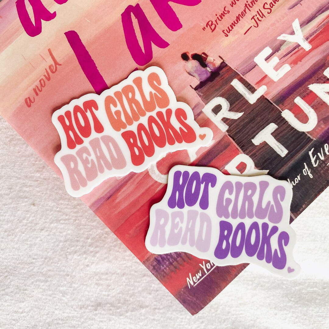 Hot Girls Read Books Sticker | Waterproof Book Lovers Sticker| Kindle Sticker | Etsy (US)