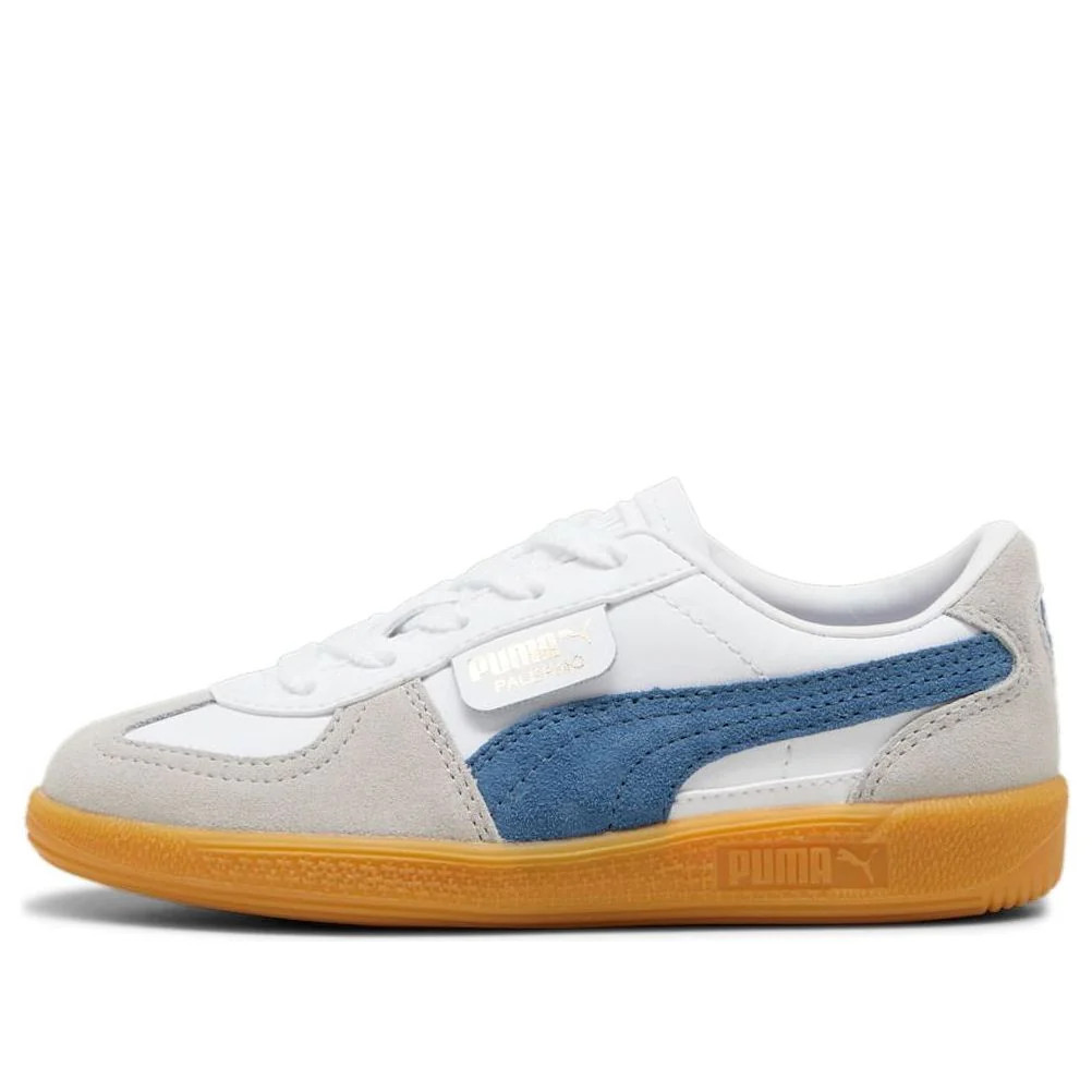 (PS) Puma Palermo Leather 'White Blue Horizon Gum' 397276-04 | KICKS CREW