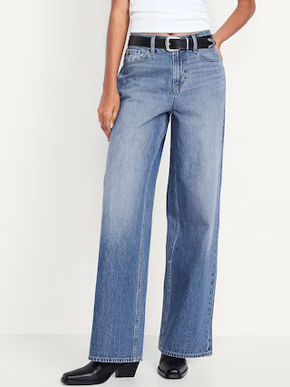 Mid-Rise Wow Baggy Wide-Leg Jeans | Old Navy (US)