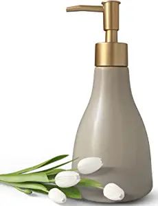 280ml Liquid Soap Dispenser for Bathroom with Gold Pump，Dish Soap Dispenser for Kitchen Sink，... | Amazon (US)