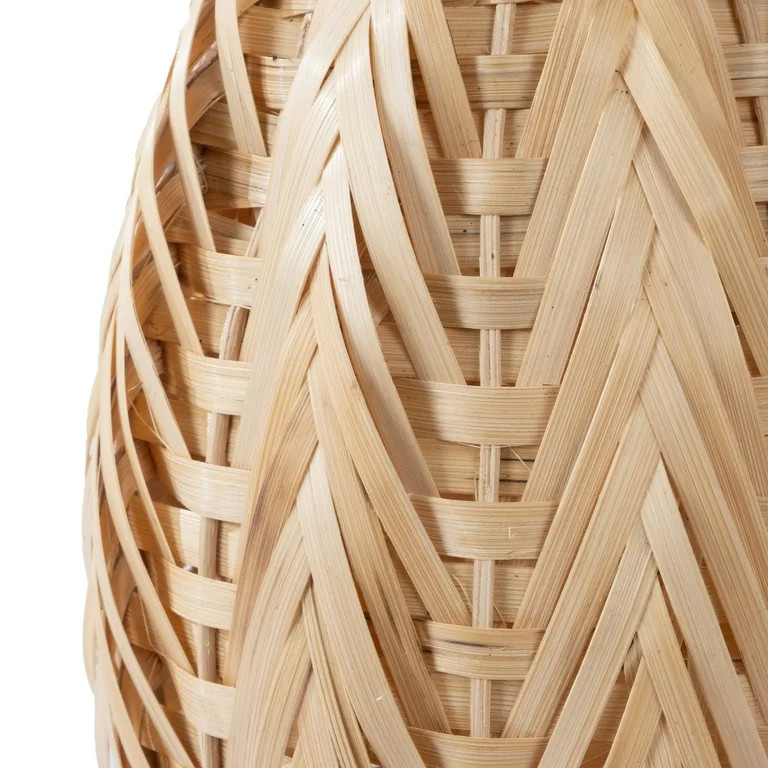 Bamboo Pumpkin Tabletop Decoration, Beige, 10.3", Fall by Way To Celebrate | Walmart (US)