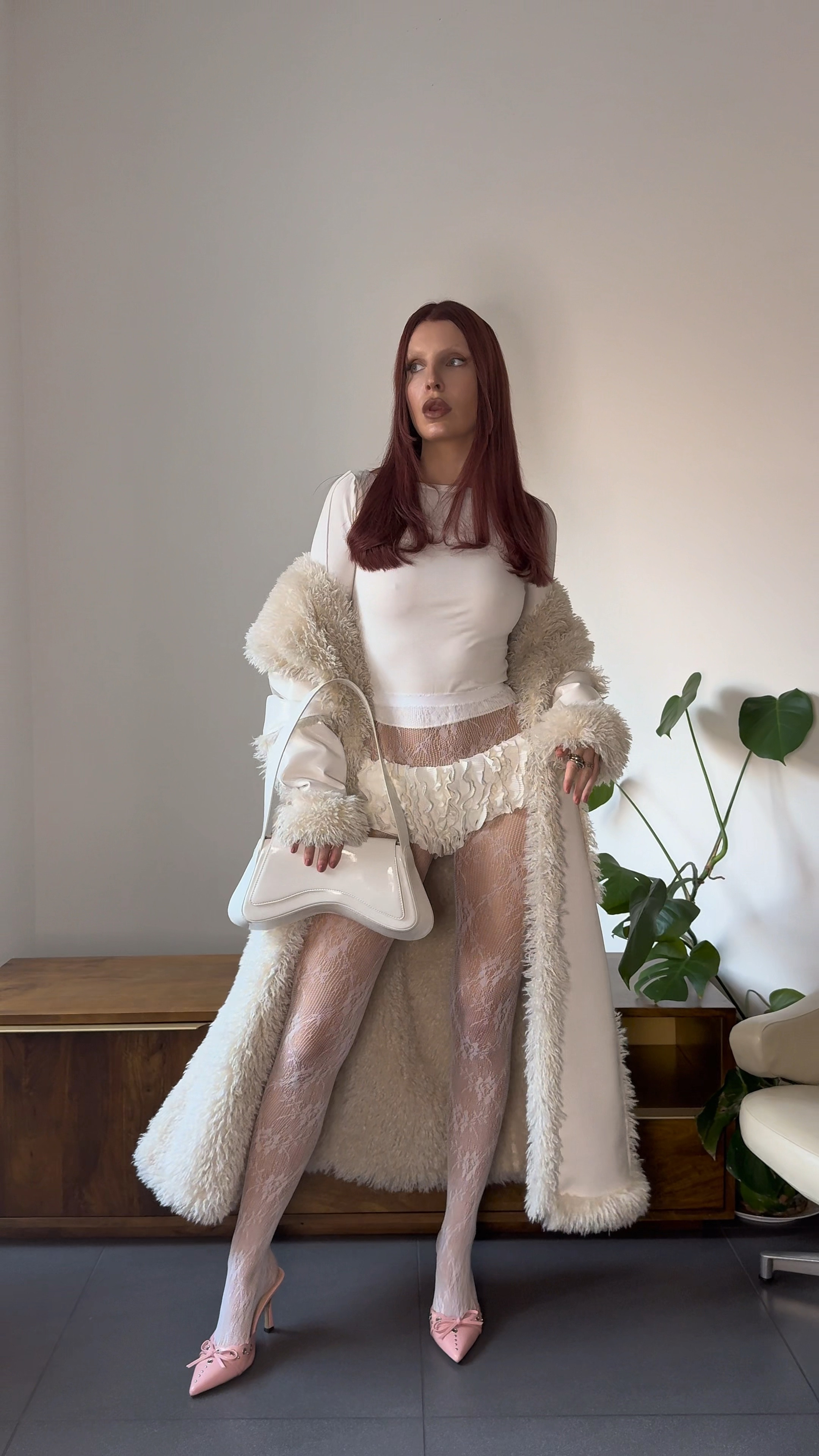Styling an all white outfit for winter ❄️

. 

Style tip:  Styling my new white long-sleeve top and frilly bloomer shorts from Ukrainian brand @londi ✨ 

I’ve gone all-in on the white vibes with lace tights, a PVC and shearling coat, and peachy pointed mules. Who says autumn/winter fashion has to be all dark tones? An all-white ensemble is the ultimate winter statement 

🤍 Follow for daily fashion inspo

#winterfashion #autumnoutfitinspo #festiveoutfit #outfitinspo #winteroutfit

#LTKwinter #LTKgrwm #LTKstyletip