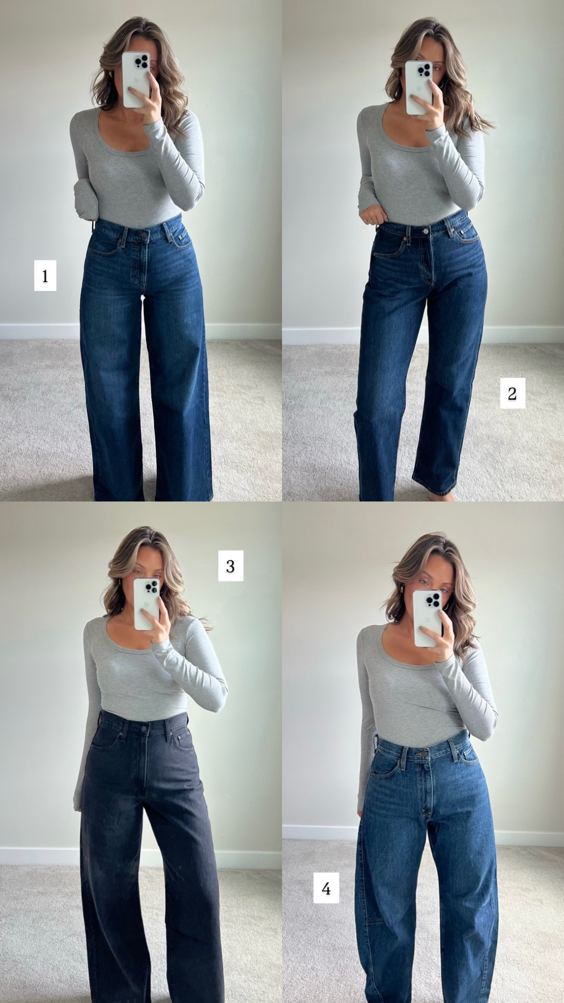 #ad Levi’s at @target jeans try on 🩵
1. High rise wide leg 
2. 501 curve 
3. High rise cinch baggy
4. Cinch barrel 
@levis #paidlink #target #liveinlevis #targetpartner 