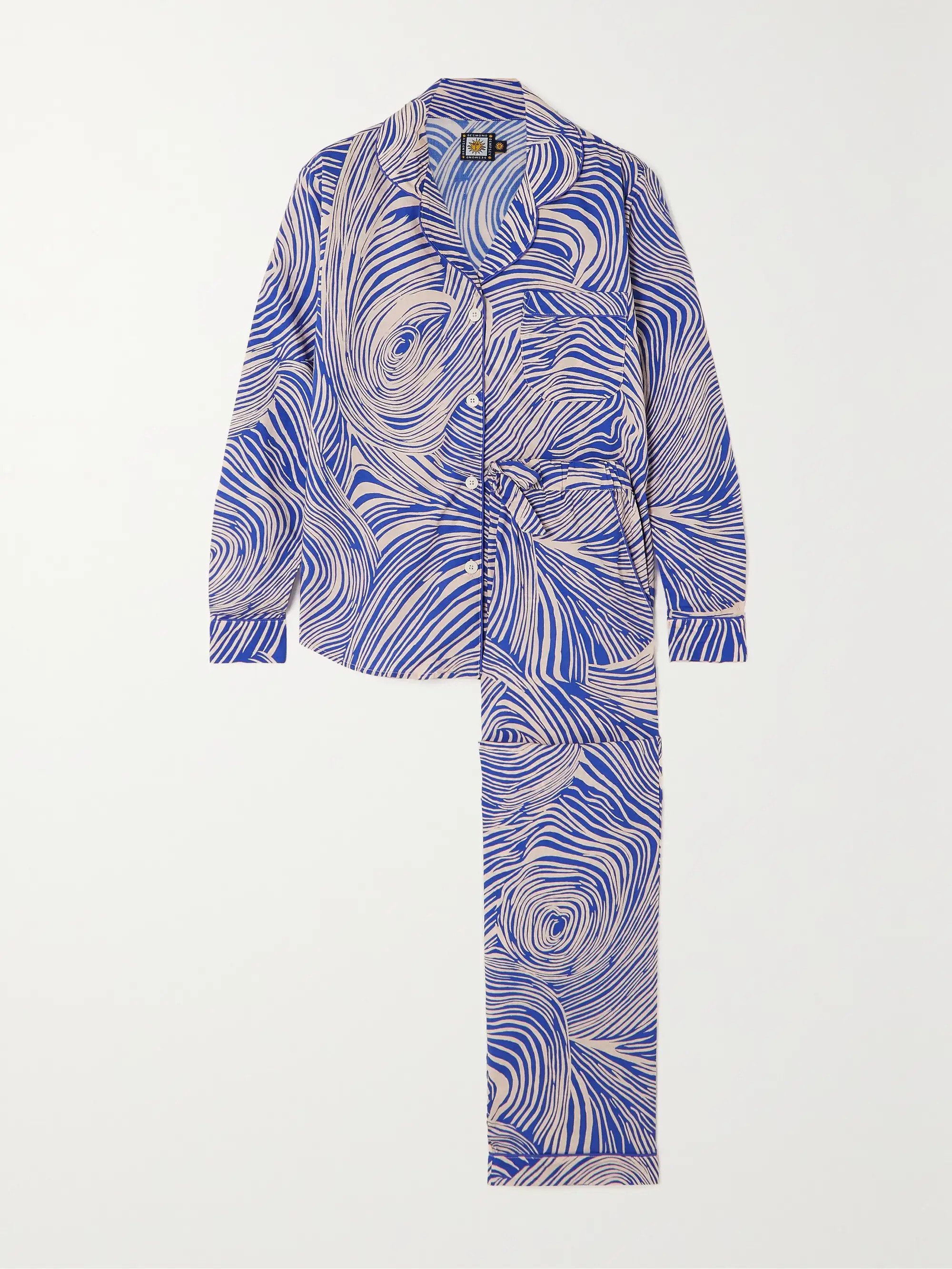 + NET SUSTAIN Tellus printed organic cotton pajama set | NET-A-PORTER (US)