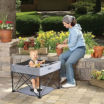 KidCo GoPod Adjustable Height Travel Baby Activity Center - Standing Baby Activity Center with Cu... | Amazon (US)