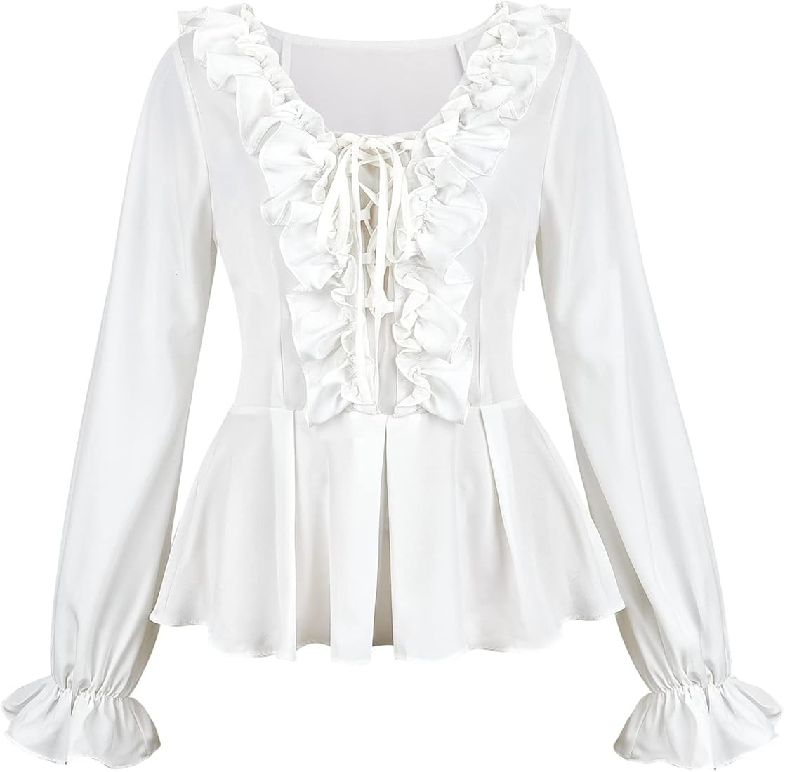 Pirate Costume Women Crop Top Medieval Boho Tops For Women Tops Casual Pirate Shirt  | Amazon (US)