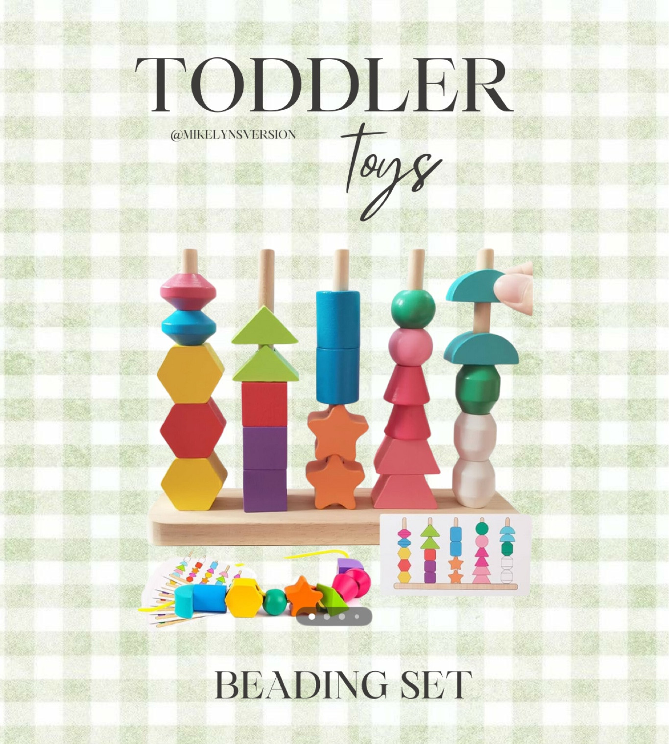 Toddler fine motor toys
Beading set, toddler gift, sensory toy

#LTKfindsunder50 #LTKfamily #LTKkids