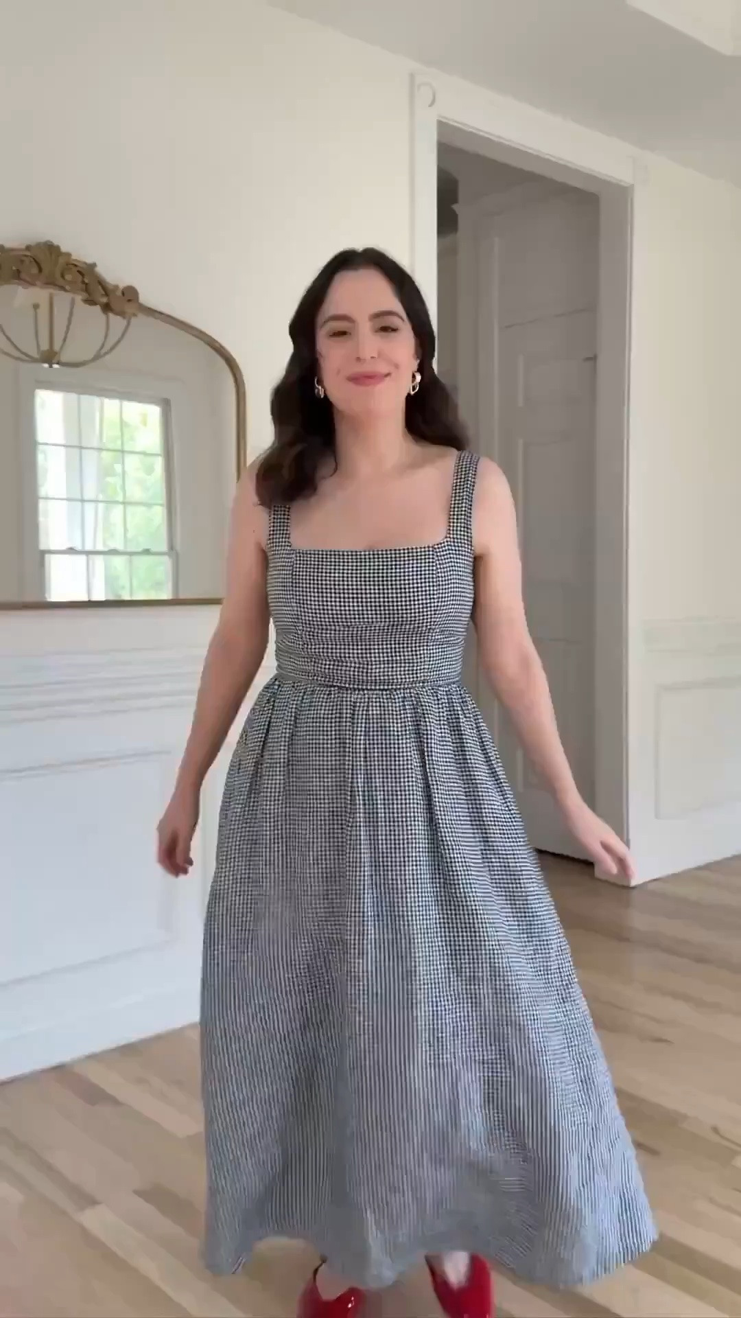 A gingham linen midi dress paired with red Mary Janes is honestly such a dreamy and timeless combination — I just can't stop wearing it! The whole look feels so effortless and feminine and I absolutely love it!

timeless dress, red ballet flats, gold hoop earrings, classic style, feminine aesthetic, how to style Mary Janes, affordable finds

#LTKootd #LTKPetite #LTKU
