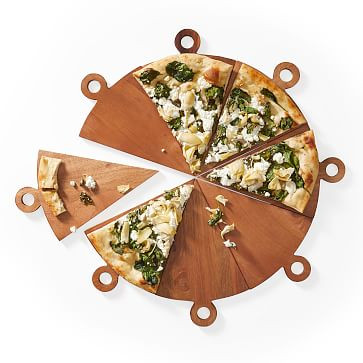 Wood Pizza Party Appetizer Serving Board | Mark and Graham
