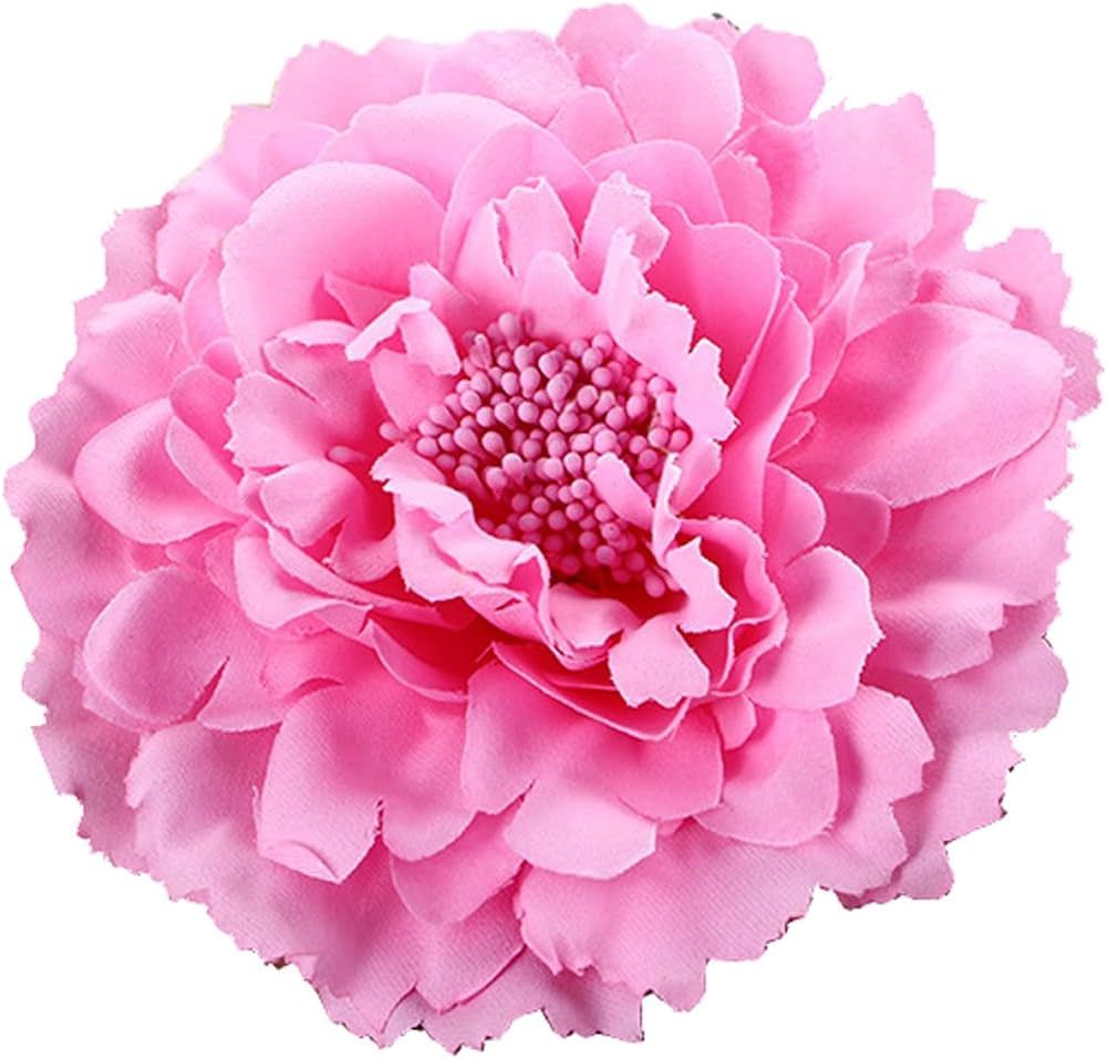 HC-01 Floral Fall Peony Flower Hair Clip Flamenco Dancer Pin up Flower Brooch | Amazon (US)