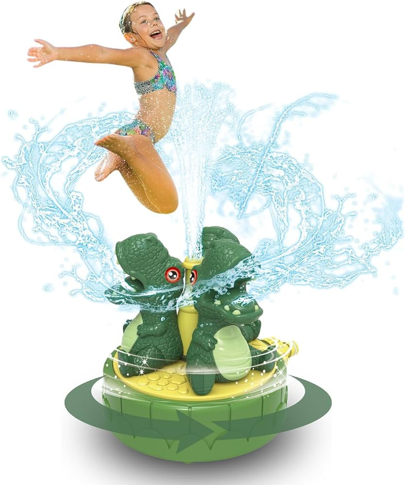 Dinosaur Sprinkler for Kids & Toddlers - Fun Outdoor Water Sprinkler Toy, Kid Sprinkler for Outdo... | Amazon (US)