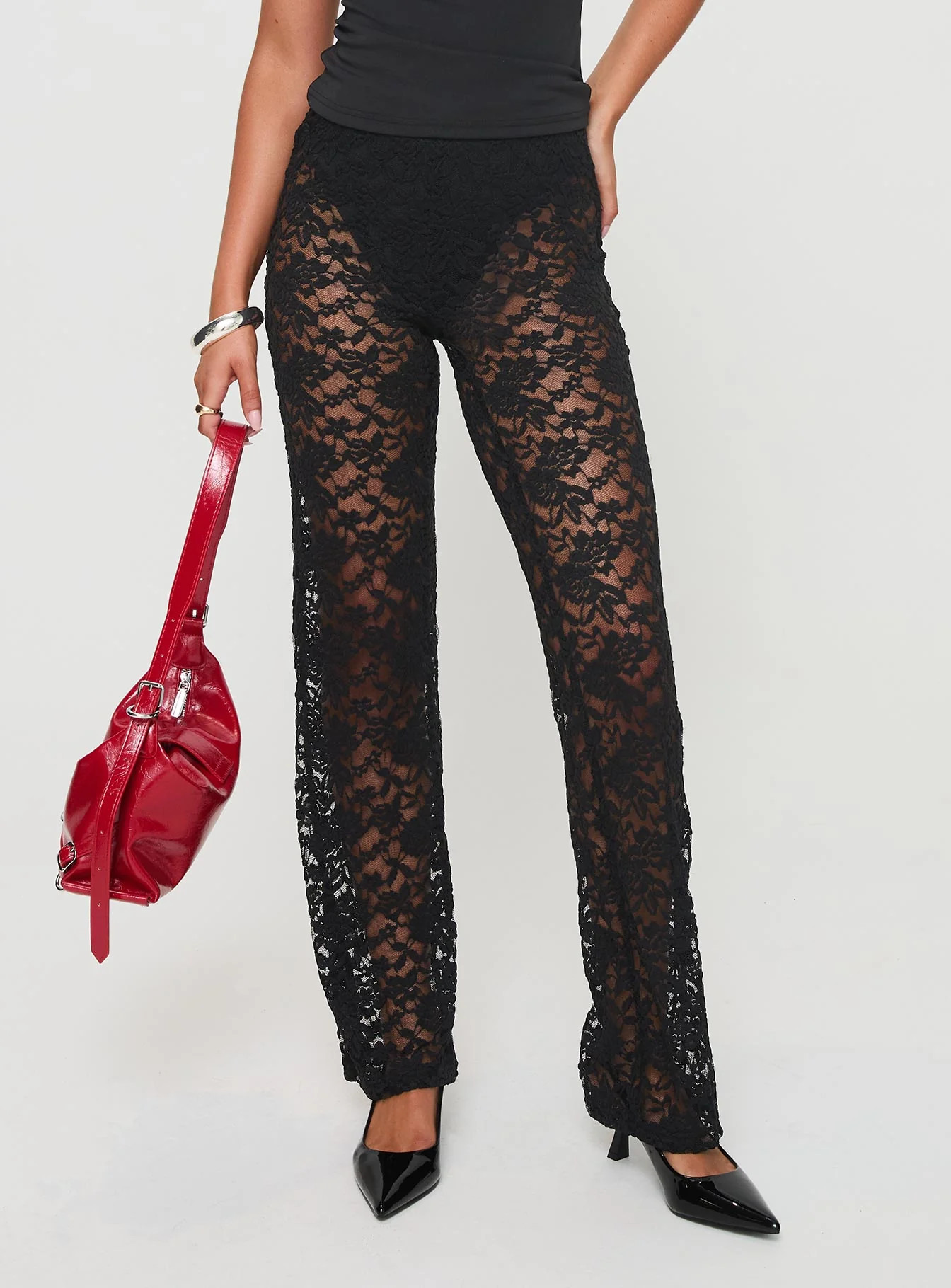 Peru Lace Pants Black | Princess Polly US