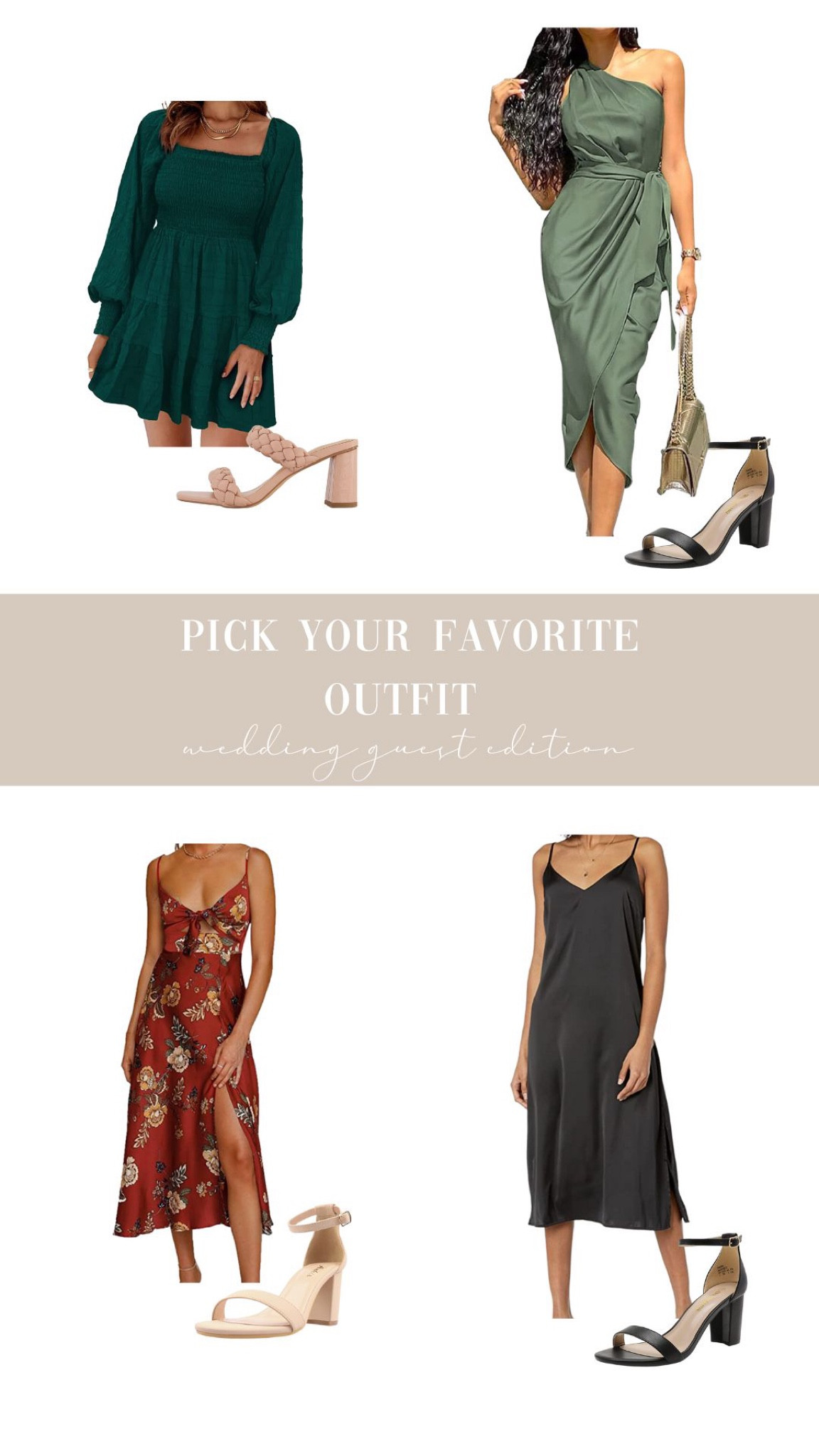 Wedding guest outfit inspo! 

#LTKSeasonal #LTKwedding #LTKunder50