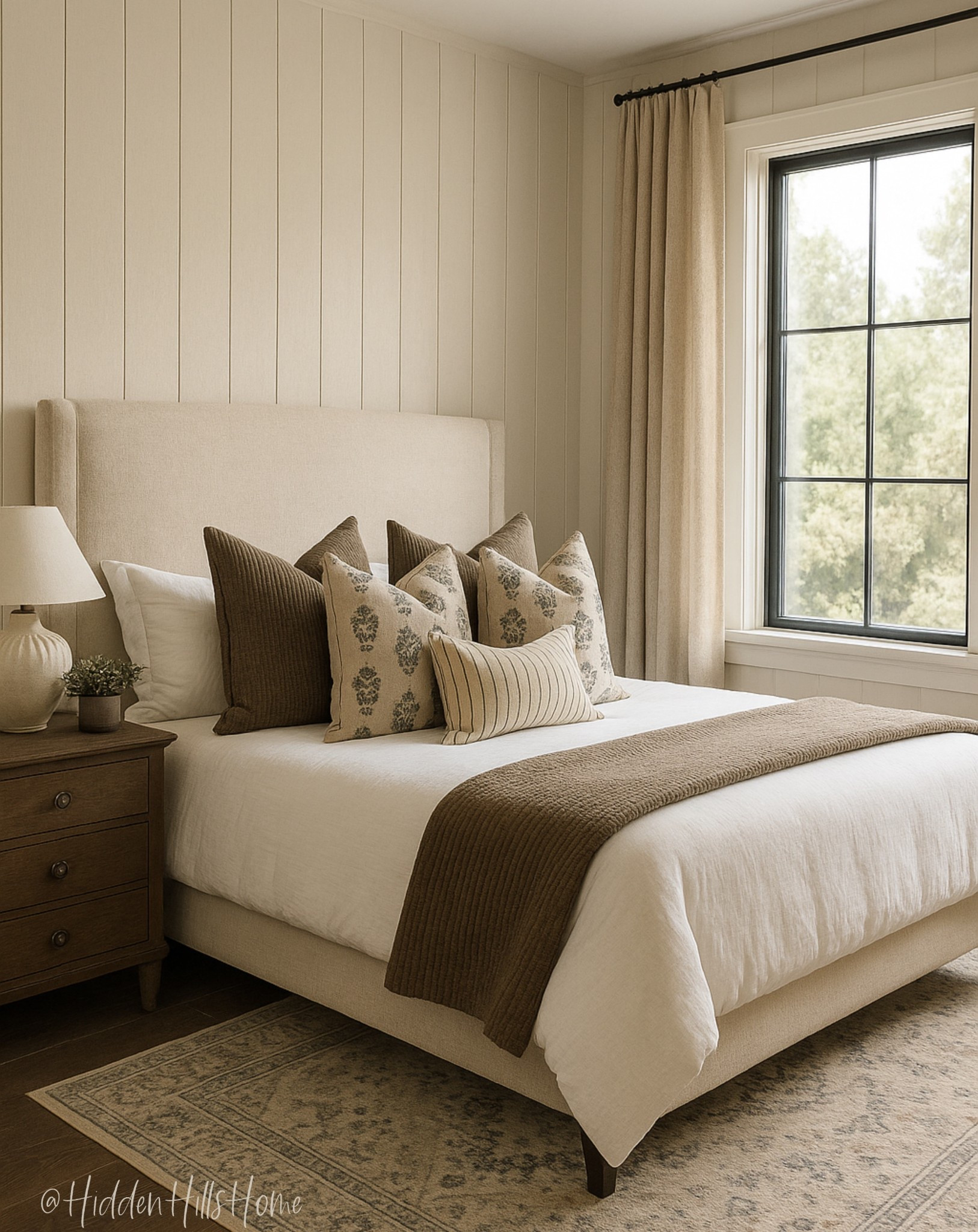 Bedroom decor, bedroom mood board, master bedroom design, Tilly bed on sale, home decor ideas #bedroom 
Wall color is SW Drift of Mist

#LTKStyleTip 


#LTKHome #LTKSaleAlert #LTKSeasonal