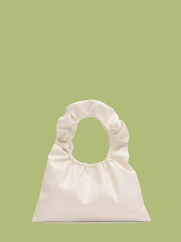 EMERY ROSE Minimalist Ruched Design Satchel Bag | SHEIN