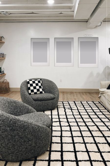 Basement Living area + IKEA frames!

#LTKHome
