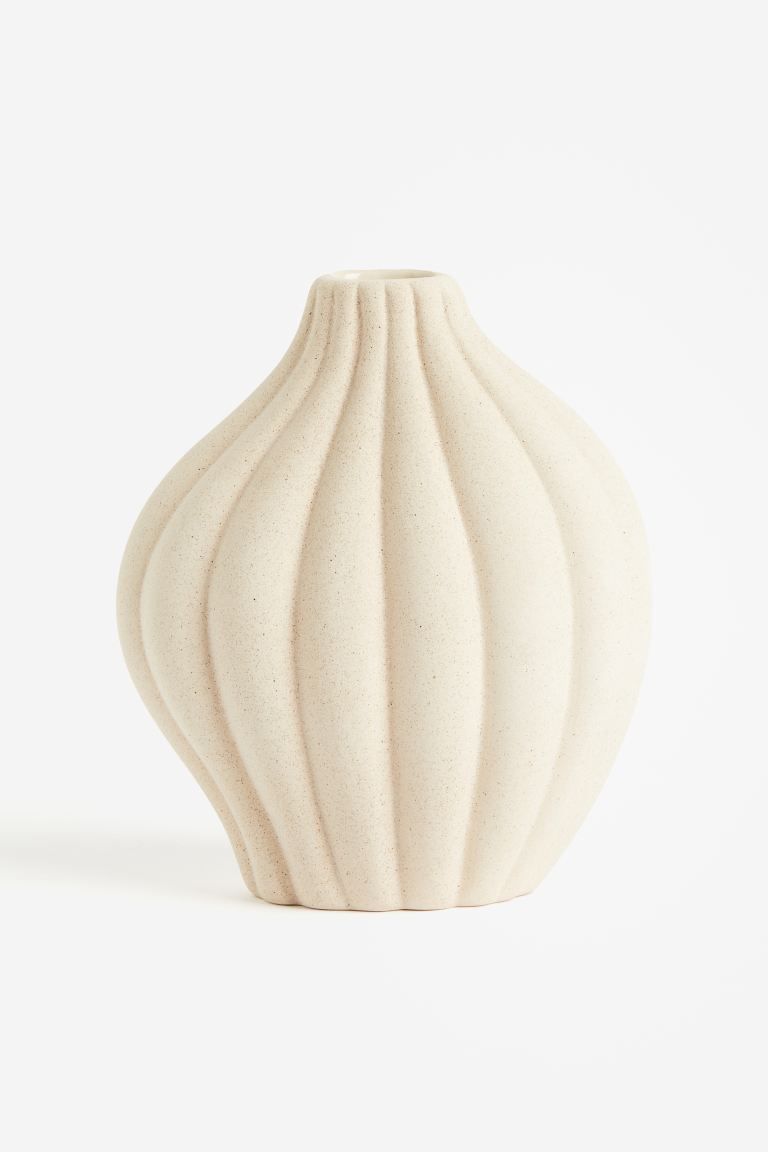 Vaso in gres - Bianco - HOME | H&M IT | H&M (FR & ES & IT)