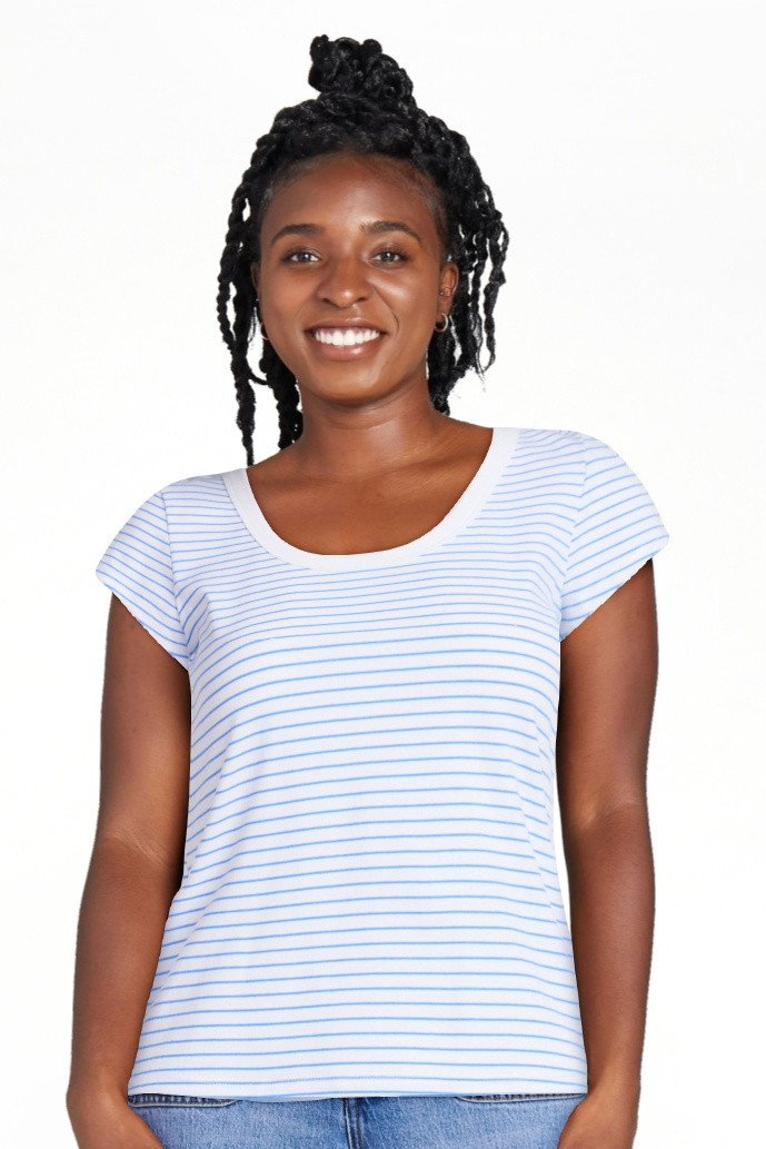 Free Assembly Women's Scoop Neck Tee with Short Sleeves, Sizes XS-XXL | Walmart (US)