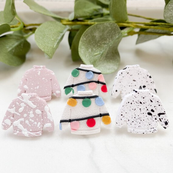 Build Your Own Stud Earring Pack | Clay Stud Earrings | Christmas Stud Earrings | Lightweight Han... | Etsy (US)