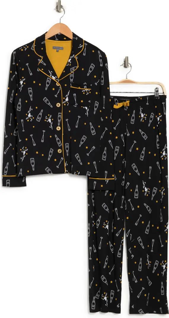 Long Sleeve Top & Pants 2-Piece Pajama Set | Nordstrom Rack
