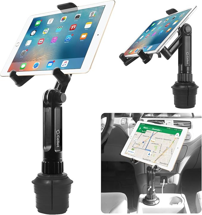 Cup Holder Tablet Mount, Tablet Car Cradle Holder Made by Cellet Compatible for 2021 iPad Pro New... | Amazon (US)