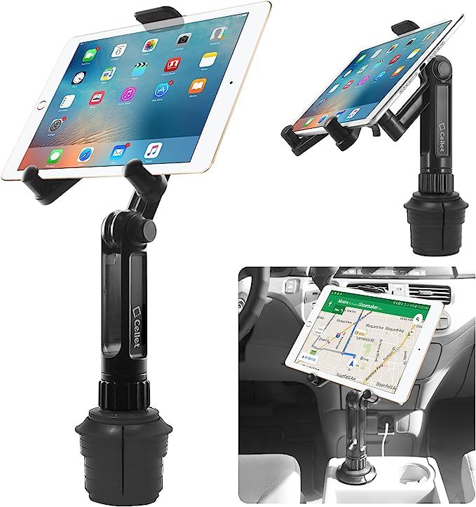 Cup Holder Tablet Mount, Tablet Car Cradle Holder Made by Cellet Compatible for 2021 iPad Pro New... | Amazon (US)