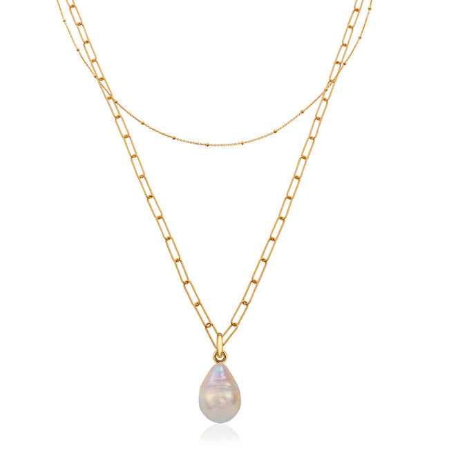 Alta Chains and Pearl Necklace Set | Monica Vinader (US)