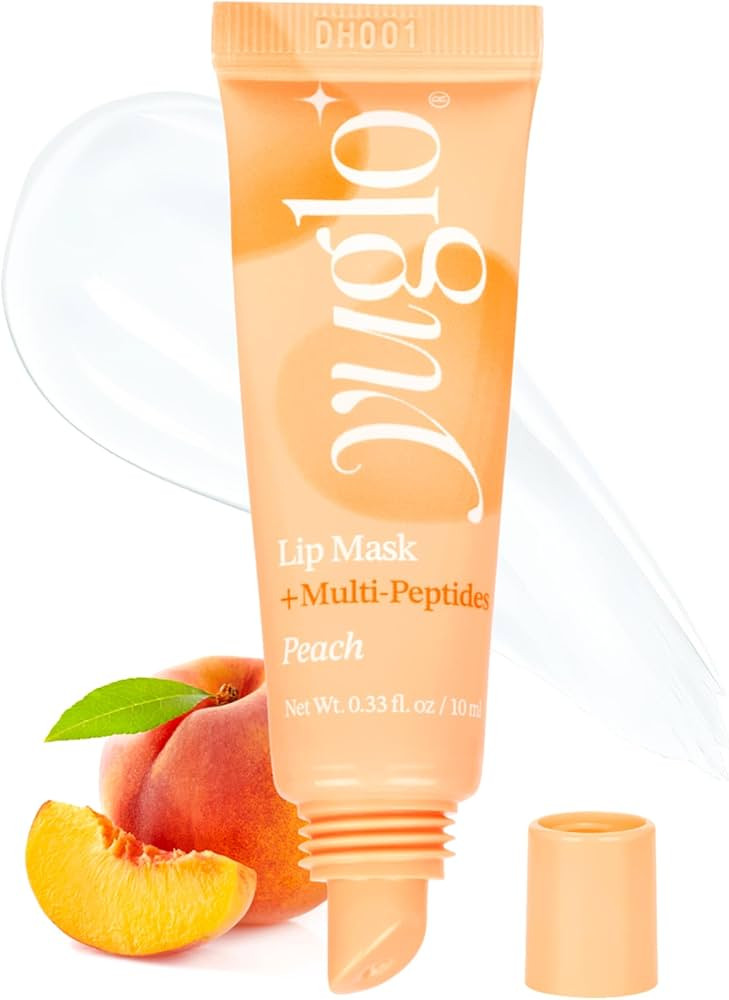 YUGLO Lip Sleeping Mask with Multi-Peptides | Peach Flavor | Hydrating & Plumping Lip Treatment f... | Amazon (US)