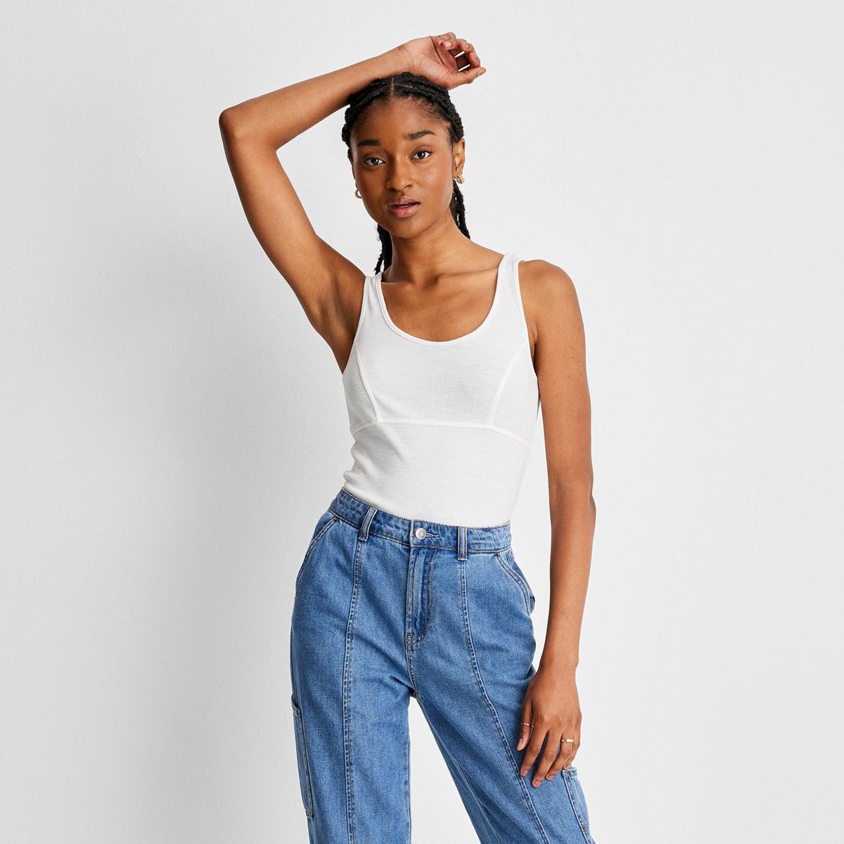 Women's Rib-Knit Tank Top - Future Collective™ with Reese Blutstein | Target