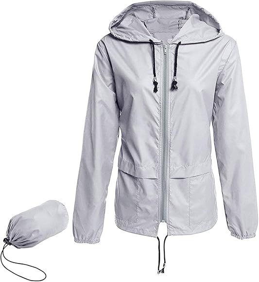 Zando 2024 Rain Jacket Women Lightweight Windbreaker Jacket Waterproof Raincoat for Women Packabl... | Amazon (CA)