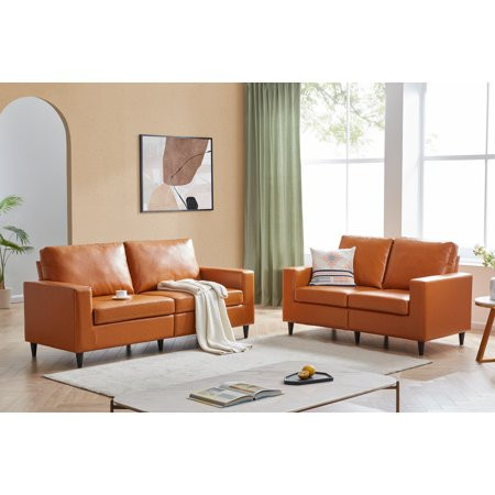 LIPOBAO Sofa and Loveseat Sets Morden Style PU Leather Couch Furniture Upholstered 3 Seat Sofa Couch | Walmart (US)