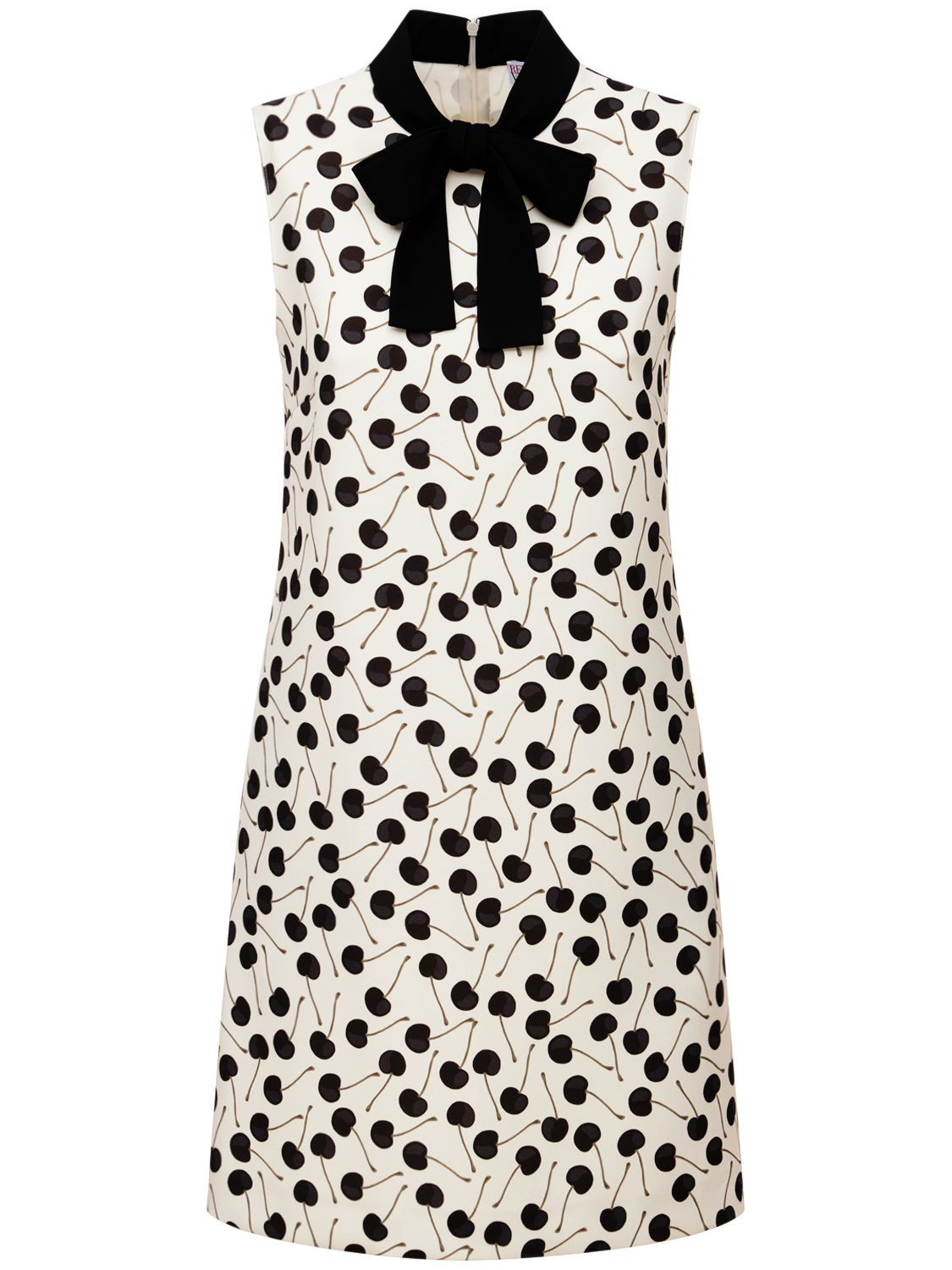 Printed Cady Mini Dress W/ Bow | Luisaviaroma