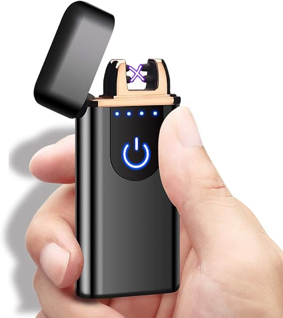 Electric Lighter, USB Rechargeable Double Arc Flameless Windproof Plasma Lighter Cool Lighter for... | Amazon (US)