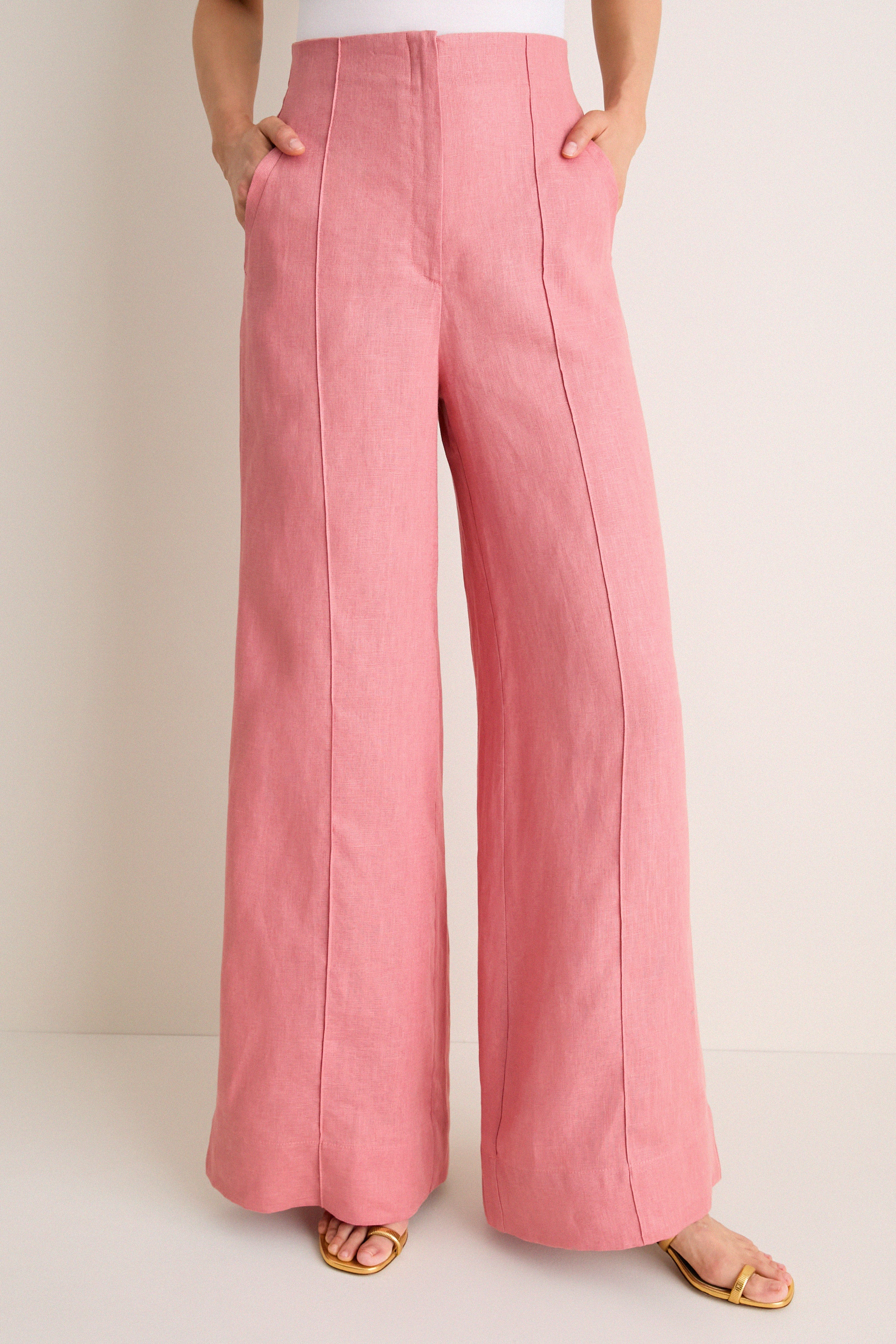 Blush Pink La Promesa Pants | Tuckernuck (US)