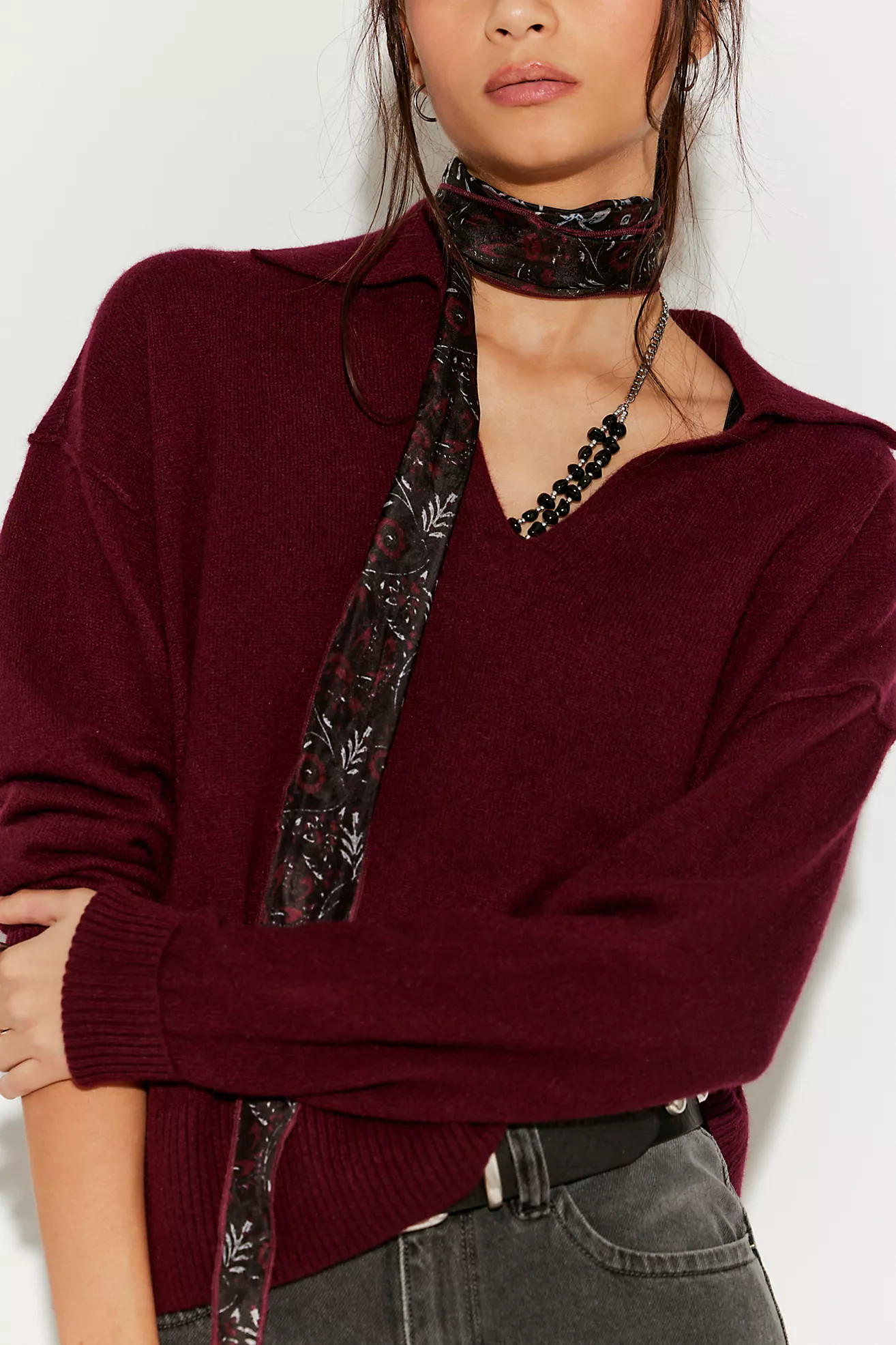 Eloura Cashmere Henley Sweater | Free People (Global - UK&FR Excluded)