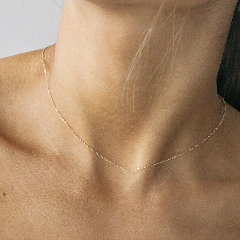 ALEX Necklace  Delicate Chain  Layering Necklace Choker | Etsy | Etsy (US)