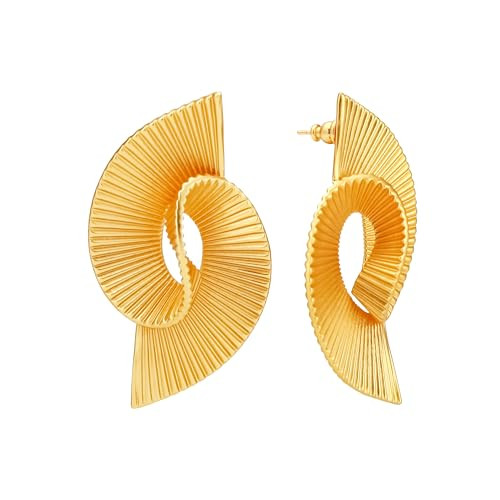 18K Gold Dangle Earrings, Suitable for Women Earrings, Thick and Sturdy, Fashion Jewelry, Exagger... | Amazon (US)
