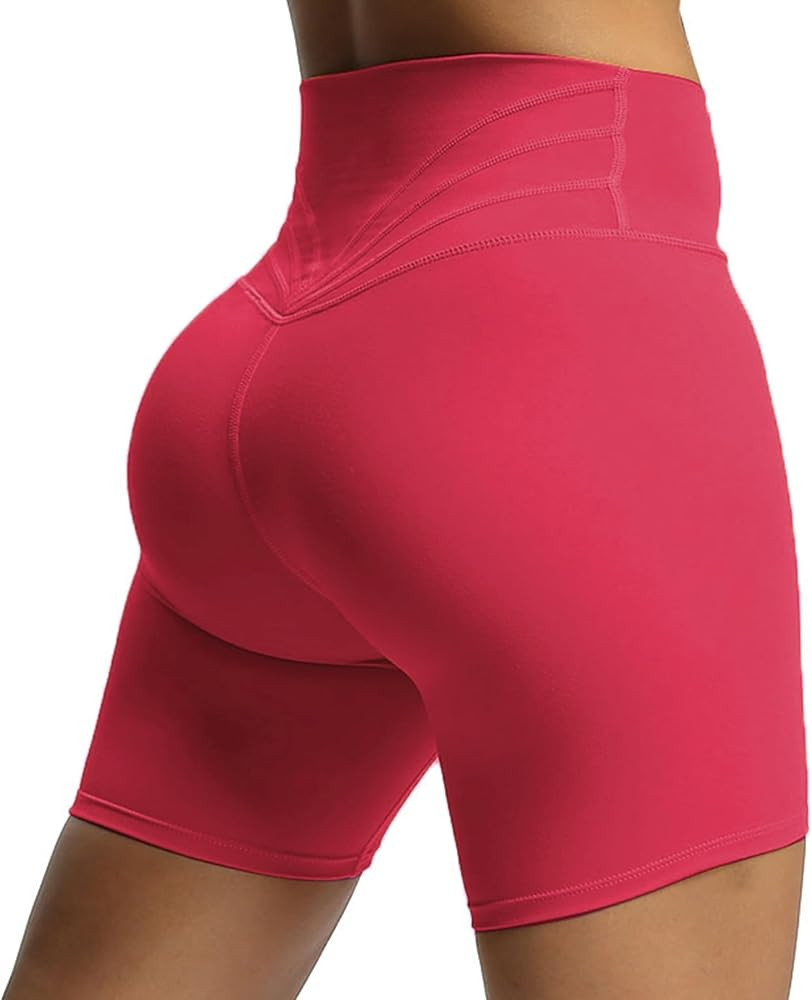 Aoxjox Trinity Workout Biker Shorts for Women Tummy Control High Waisted Exercise Athletic Gym Ru... | Amazon (US)