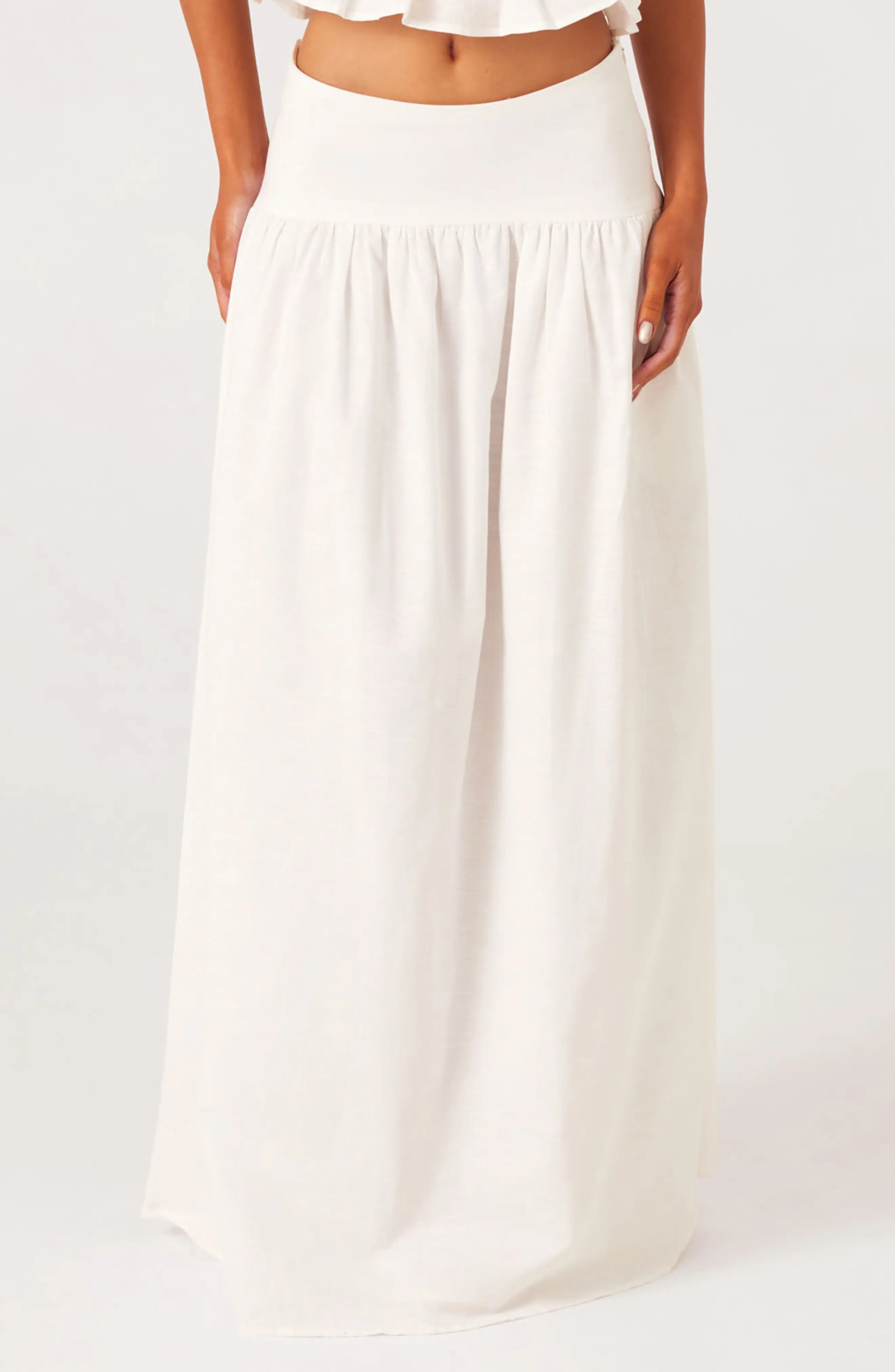 Nesa Linen & Cotton Blend Maxi Skirt (Women) | Nordstrom | Nordstrom