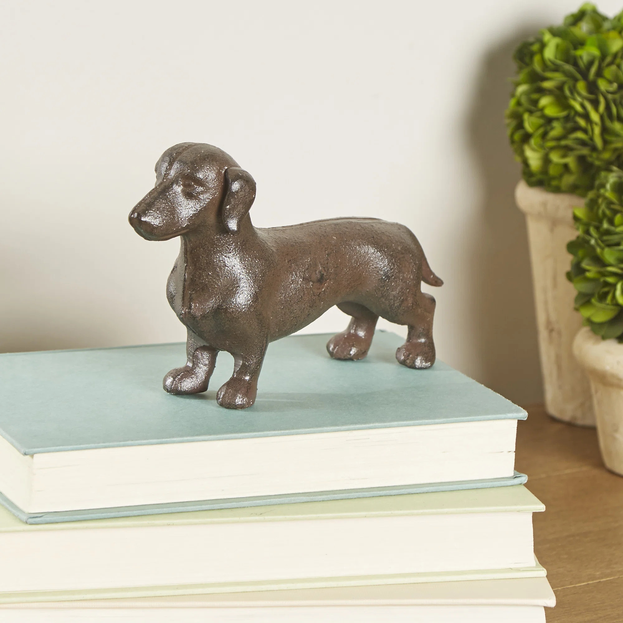 Midkiff Cast Iron Dachshund Dog Figurine | Wayfair North America