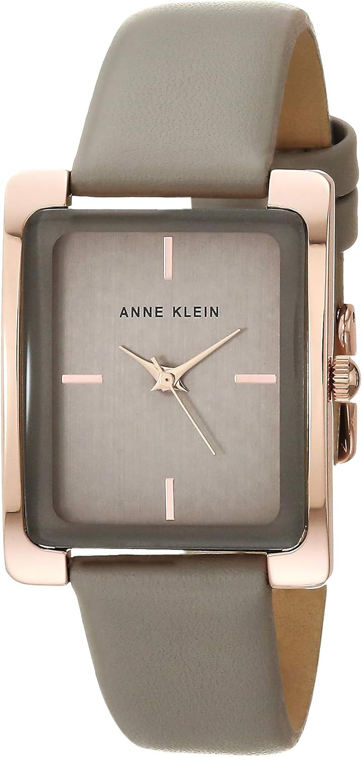 Anne Klein Women's Leather Strap Watch | Amazon (US)