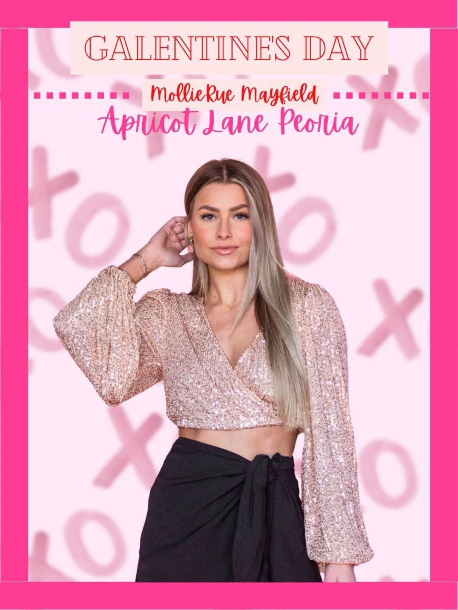 Sequin cropped long sleeve top 💕 

#LTKstyletip #LTKSeasonal #LTKunder50