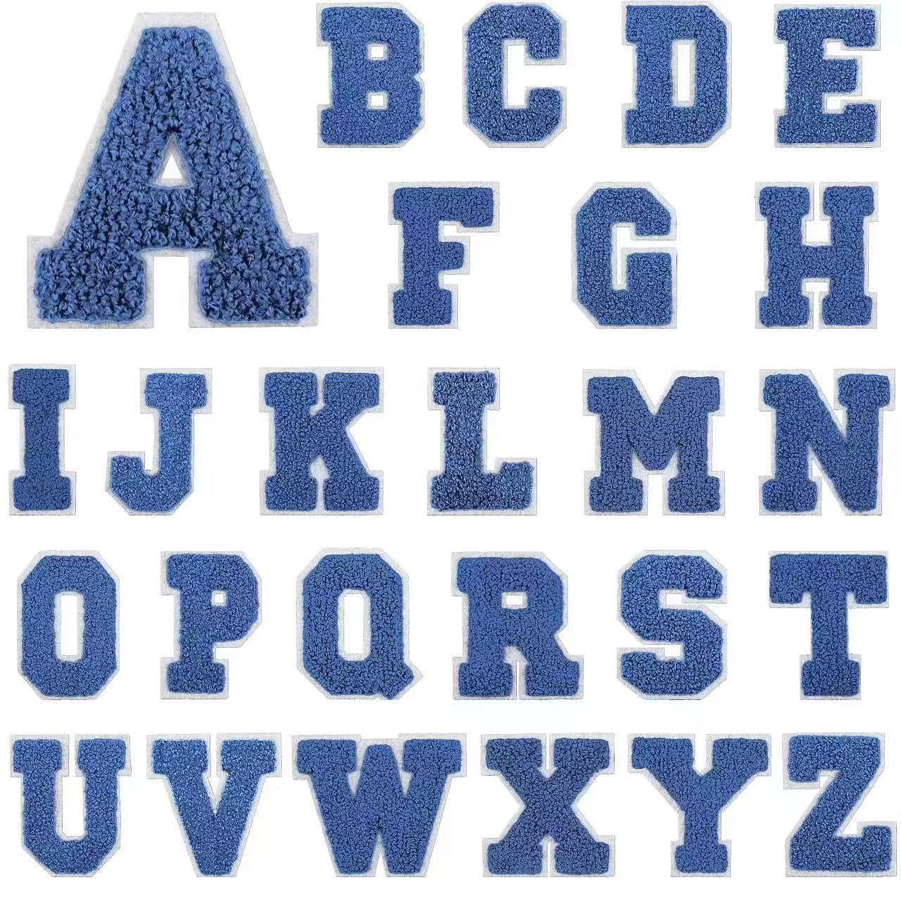 Chenille Letter Patch Iron on,Chenille Iron on Varsity Letter Patch,26Pcs Varsity Alphabet A-Z Pa... | Amazon (US)