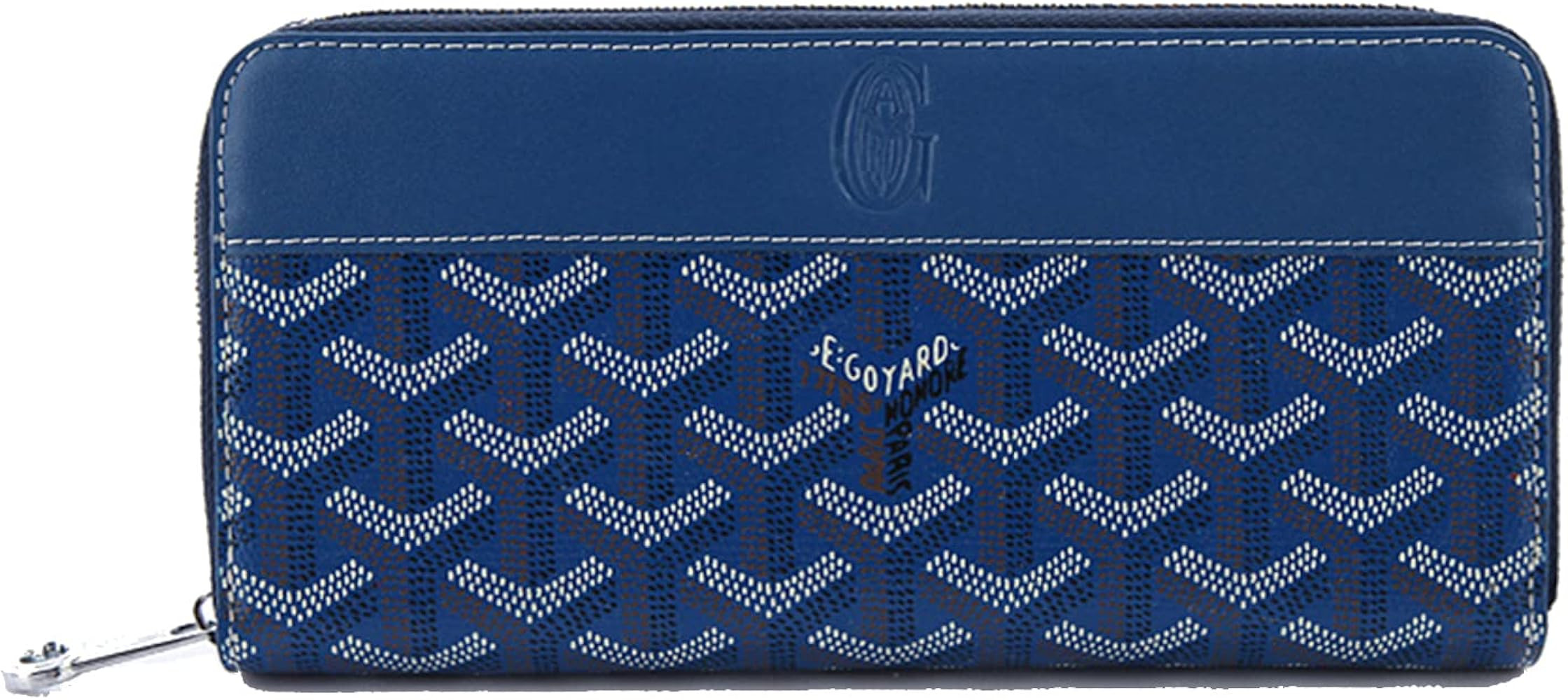 MOZEK Leather Wallet Ladies Zipper Long Purse，Retro Pattern Large Capacity Leather Credit Card ... | Amazon (US)