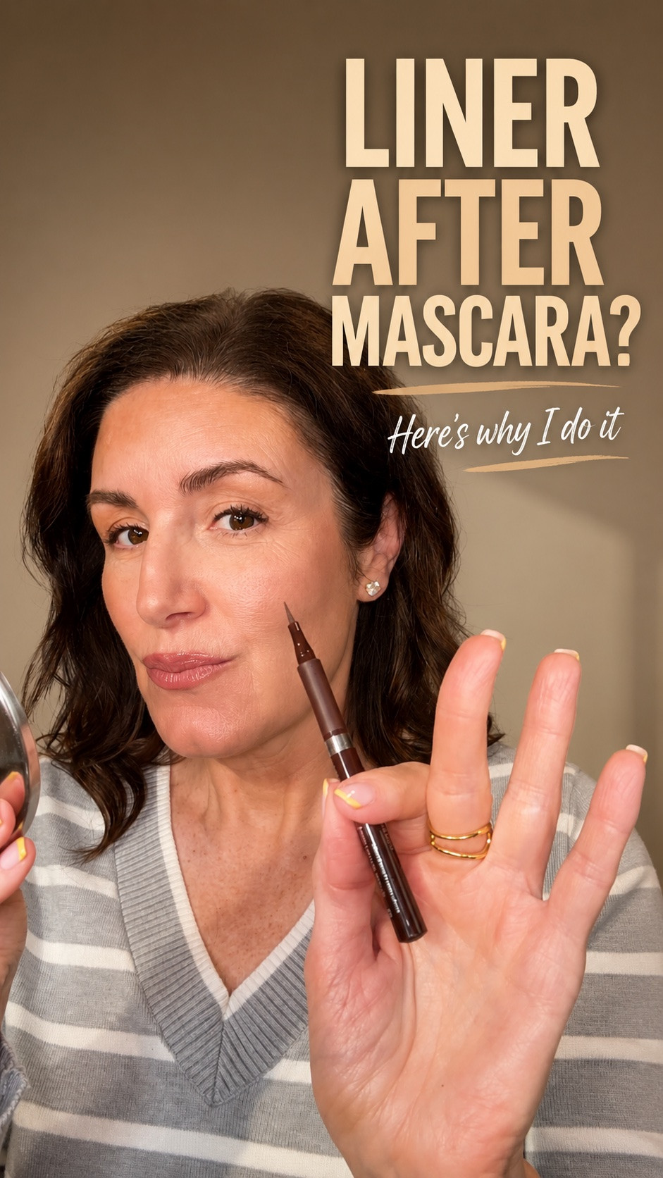 Brown eye makeup for hooded or mature eyes ￼

#LTKOver40 #LTKBeauty