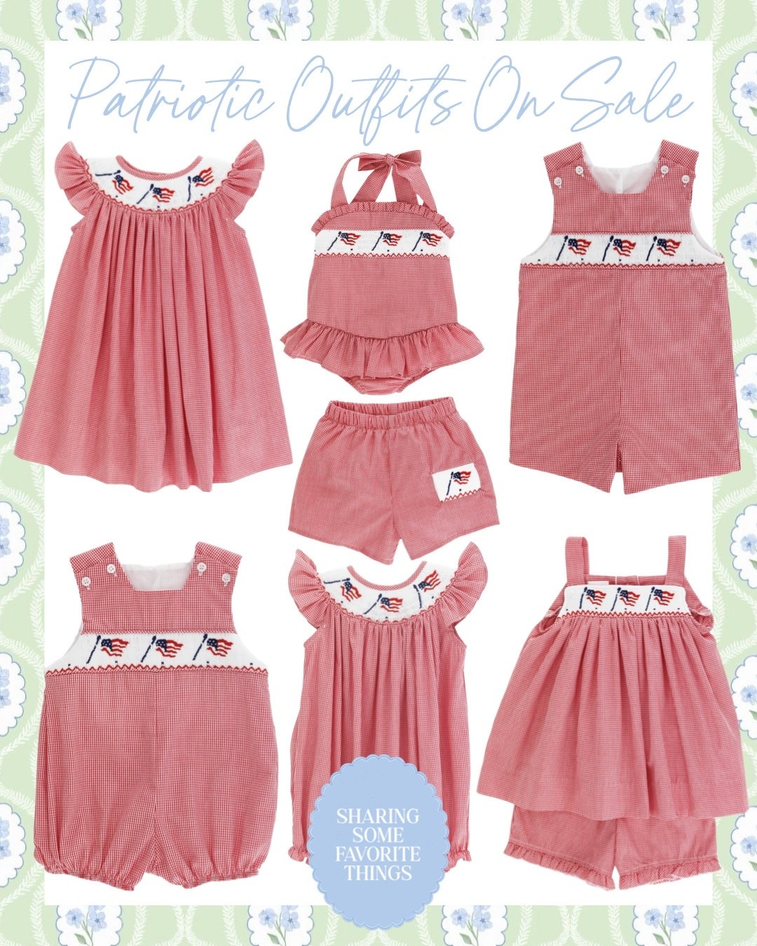 Now is the time 🇺🇸✨ the BEST sale just launched and you do not want to miss this one!!

Early Memorial Day sale is LIVE and these precious patriotic outfits are 20% off 🙌🏼 why wait until the last minute when you can grab them now and have your little ones set for the entire summer?!

These are truly some of my all time favorite pieces… the quality is unmatched, the styles are classic + timeless, and they feel so special 🫶🏼 I’ve been buying these for my daughter since she was born, and what makes it even sweeter is she’s wearing pieces I wore from this same brand 30 years ago 🤍

That’s how good they are👏🏼👏🏼 heirloom quality you can wear now, and then save and pass down for generations 🥹

If you’ve been eyeing these, this is your sign!! The CUTEST patriotic styles and the BEST time to grab them 🇺🇸🎉

#usa #america #godblessamerica #patriotic #patrioticstyle #redwhiteblue #memorialday #mdw #4thofjuly #fourthofjuly #july4th #summer #summerstyle #summeroutfits #embroidered #embroidery #monogram #spring #springstyle #embroideredname #kids #kid #kidsstyle #kidstyle #kidsclothes #kidsoutfits #toddlers #toddler #toddlerstyle #toddlersstyle #toddlerclothes #toddleroutfits #toddlerfashion #baby #babyclothes #babystyle #babyfashion #boy #boyclothes #boystyle #girl #girlclothes #girlstyle #bows #pink #grandmillenial #grandmillenialstyle #preppy #preppystyle #classic #classicstyle #baileyboys #shopsmall #smallbusiness #sale #salealert #majorsale #deal #dealoftheday 

#LTKKids #LTKBaby #LTKSaleAlert