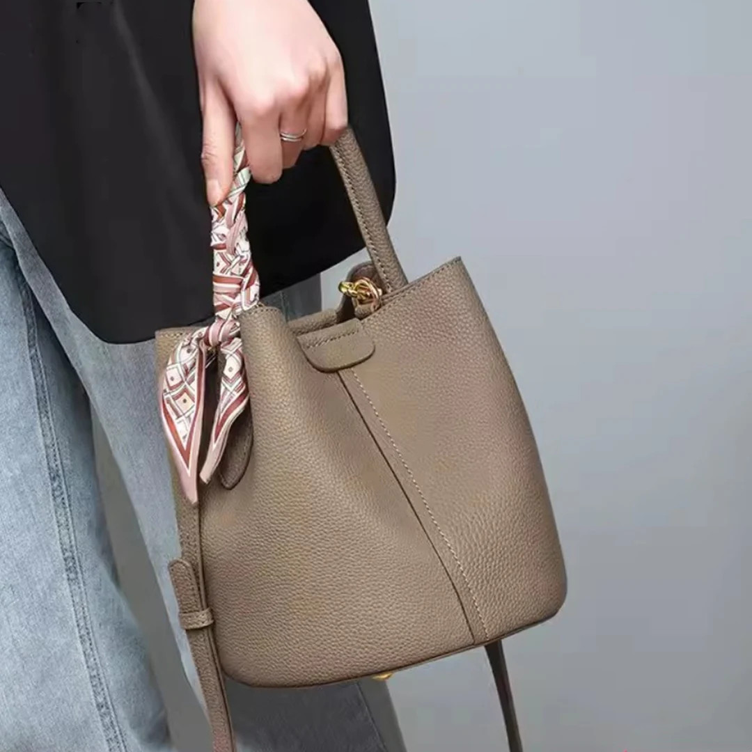 Classic Bucket Bag for Women High-end Leather Bag Crossbody - Etsy | Etsy (US)