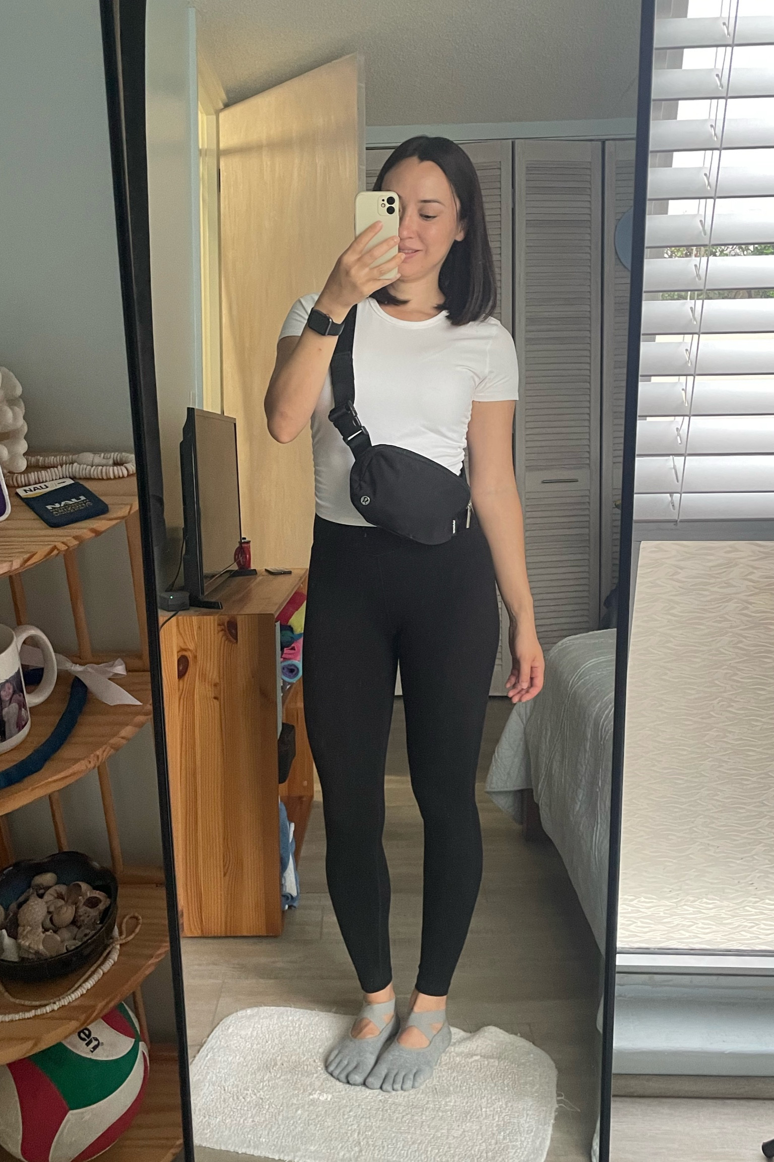 Athleisure outfit of the day.  Still have my socks on from Pilates class 😊.  

This is such a cute casual outfit for everyday wear.  I love all of these staple pieces which I can mix and match with the rest of my wardrobe.  

And of course my Everywhere Belt Bag…I don’t go a day without it!

#LTKfitness #LTKitbag #LTKstyletip